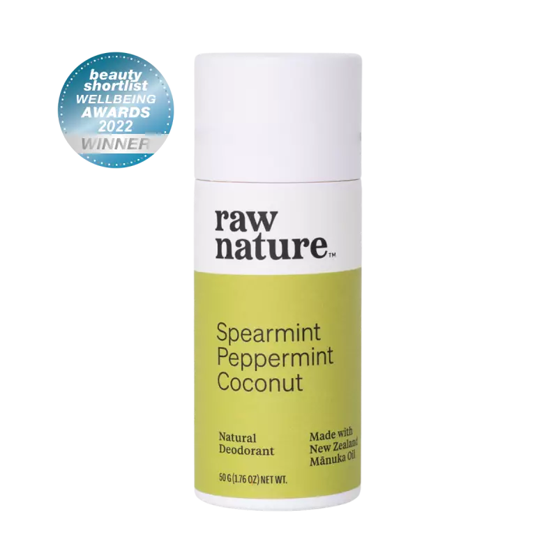 Raw Nature - Natural Deodorant - Spearmint Peppermint - B/B 31 Dec 2024