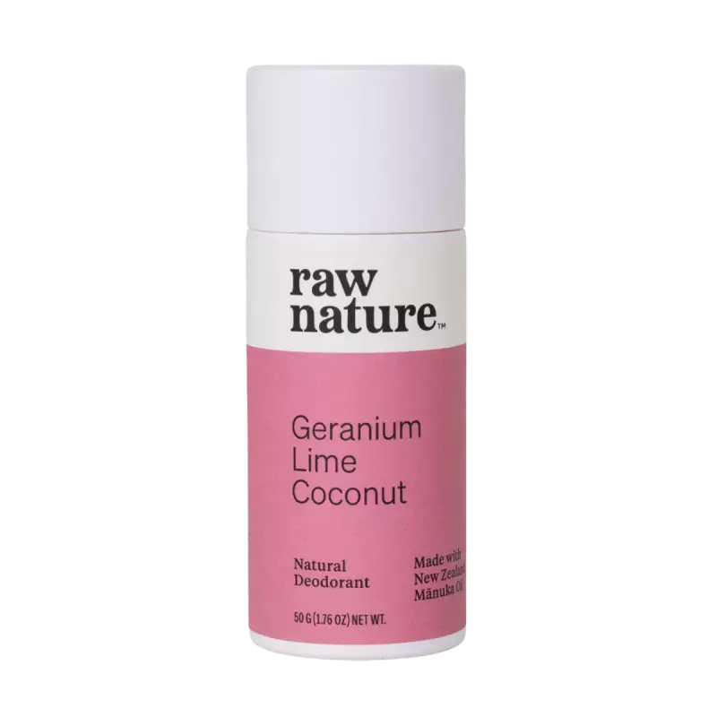 Raw Nature - Natural Deodorant - Geranium Lime - B/B 30 Dec 2024