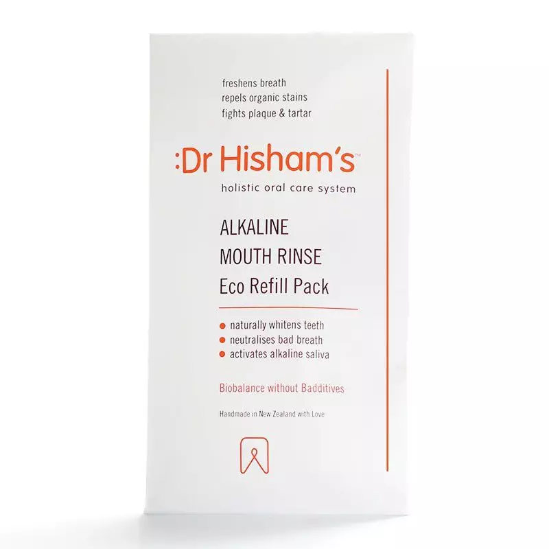 Dr Hisham's Alkaline Mouth Rinse, Refill Pack  - Front