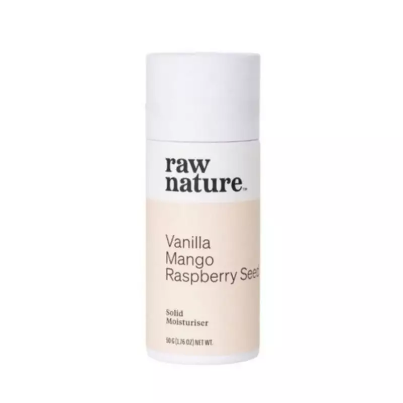 Raw Nature – Solid Moisturiser - Vanilla Mango Raspberry Seed